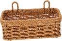 Cabilock Ginger Garlic Storage Basket Hanging Basket Wall Decor Rustic Style for Kitchen