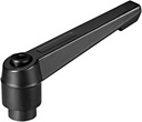 uxcell M10*1.5 Handle Adjustable Clamping Lever Thread Push Button Ratchet Female Threaded Stud