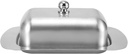 Stainless Steel Double Insulation Butter Dish with Lid for KitchenCheese Bread Box HANDLE COVER Cookware