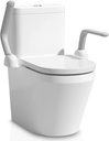 DAILYLIFE Toilet Safety Rails - Heavy Duty Aluminum Armrest Hand Rail for Elderly, Seniors, Handicap, Pregnant - Folding, Compact Design Supports up to 480 lbs