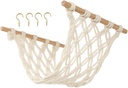 Cabilock Handwoven Macrame Fruit Hammock Basket for Kitchen Vegetable Storage Decorative Hanging Organizer Breathable Cotton Boho Style