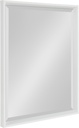 Kate and Laurel Calter Modern Decorative Framed Beveled Wall Mirror, 20 x 26, White, Contemporary Rectangle Vanity Mirror for Use as Bathroom Mirror for Over Sink or Refined Entryway Mirror