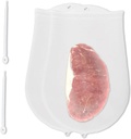 2PCS Extra Large Reusable Sous Vide Bags BPA Free Food Grade Silicone Bags for Sous Vide Cooking , Compatible with all immersion circulators, including Joule, Anova, Instant Pot Immersion Circulators and other Sous Vide Accessories(2 Pack Sous vide bags)