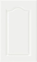 Built-in Cabinet Doors - Semicircular Cabinet Replacement Doors for Kitchen, Living Room, Bedroom, Bathroom and Other Scenarios - 29 Inch High (White, 17.75 Inches Wide)