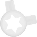 Ice Cream Machine Decorative Star Nozzle Tip Accessory Easy Install Space Saving Replacement Part for Efficient Ice Cream Dispensing Compatible with Nostalgia Makers