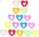 2sets Cup Identifiers Marker Heart Shaped Glass Markers Reusable Wine Glass Tags