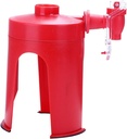 Hand Pressure Carbonated Beverage Machine, Fizzy Soft Soda Dispenser Switch Control Convenient for Most Bottle Drinks for Home Office Camping (red)