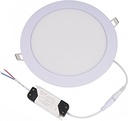 Recessed Light Fixtures, Ultra-Slim 18W Ceiling Light Panel 8'' Flush Mount Lamp - Modern Canless Low Profile for Kitchen Lighting, Bathroom, Dining, Living Room Commercial Circle(Cool White, 18W)