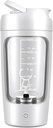 Electric Shaker Bottle for Protein Mixes USB Rechargeable (White)