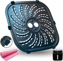 8QT Air Fryer Crisper Plate for PowerXL Vortex Pro Air Fryer Plus, Upgraded Nonstick Air Fryer Rack Grill Pan Plate Insert Grate Shelf Grid for PowerXL 8QT Air Fryers, Dishwasher Safe
