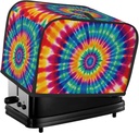 Tie Dye Pattern Toaster Cover 2 Slice, Bread Machine Covers Quilted Toaster Dust Cover Universal Size Kitchen Small Appliance Cover With Top Handle