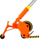 Floor Tape Applicator, Manual Operation, Part Number 450222409251603, ABS Material, Tape Applicator, Tape Label Dispenser, Recommended for 1069328 Nodes
