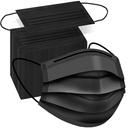 ZTANPS 100 PCS Einweg-Gesichtsmasken, schwarze Einweg-Masken, 3 Lagenschutz-Gesichtsmasken