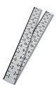 Attic Insulation R-Value Ruler, 25 inches, Card Stock, 100 per Pack