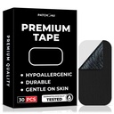Premium Tape (30 Pack) - Pain Free Removal, Hypoallergenic, Latex Free & Gentle On Skin - Packaging May Vary - Skin Friendly Adhesive Cotton Tape