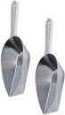 Alipis 6pcs Aluminum Alloy Ice Scoop Multi-functional Square Mouth Shovels for Bars and Supermarkets Ergonomic Design Lightweight and Portable for Home and Party Use