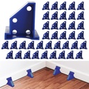 40 Pcs Flooring Spacers, 1/2 inch & 1/4 inch Laminate Floor Spacers, Flooring Installation Spacers for Vinyl Plank, LVP, Laminate Wood, Engineered Hardwood, Bamboo, Tile Flooring