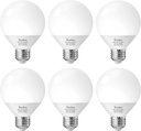 Vanity Light Bulbs for Bathroom, G25 LED Globe Light Bulbs for Makeup Mirror Dressing Room, 60W Equivalent, 5000K Daylight, 800LM, E26 Base, Non-Dimmable, 6-Pack