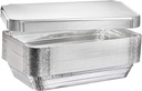 (40 Count) Full Size Deep Steam Table Pans With Lids | Foil Pans with Lids | Disposable Food Containers for Baking, Freezing, and Storage (21” x 13” x 3”)