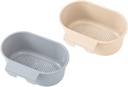 Zerodeko 2pcs Kitchen Sink Drain Basket Hanging Vegetable Storage Baskets Multi-functional Fruit Container Premium Pp Material for Organizing Home Sink and Counter