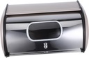 Stainless Steel Bread Box with Window Design Drum-shaped Bread Storage Container for Kitchen Countertop Finish