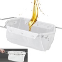 Commercial Deep Fryer Oil Filter Bag and Oil Filter Bag Holder Frame, 6" Deep Cooking Oil filter, Durable 1000+ Times frying oil filter, Easy to Clean with Hot Water (Filter Bag and Frame)
