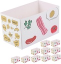 10pcs Versatile Cake Carrier Box Baking Food Wrapping for Breakfast Sandwich Holder Dessert Packing Boxes