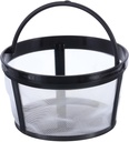 uxcell 4 Cup Coffee Filter Basket, Reusable Coffee Filter Brew Basket Replacement, Coffee Maker Filter Basket with Closed Bottom, White