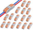 Nyamah Sales Wire Clip Connector, Universal Connection Terminals, Circuit Inline Splices Electric Connectors, Quick Connect & Freely Assemble Electrical Splicing Kit für Compact (2 In 2 Out, 12)