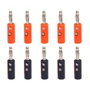 Elektronische Gewürze 4mm Bananenstecker (5 Paar) | Schraube Typ Schwarz & Rot Banana Jack für Lautsprecher & Audio-Nutzung