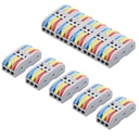 XELYTON Wire Clip Connector, Universal Connection Terminals, Circuit Inline Splices Electric Connectors, Quick Connect & Freely Assemble Electrical Splicing Kit für Compact (3 In 3 Out, 5)