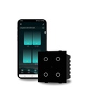 AZIOT Smart Wi-Fi Modular 4 Gang Premium Touch Switch (6 Ampere) - GLAS (nicht Acryl): Erhöhen Sie Ihr Zuhause mit müheloser Kontrolle (Fits in Anchor Roma Classic und ähnliche Platten) Home Automation