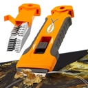 Razor Blade Scraper Tool mit 15pcs Extra Blades, Reinigung Razor Scraper für Glas, Glas Top Herd Scraper für Ofentür, Kochfeld Scraper, Glas Scraper Reinigung Farbe aus Glas