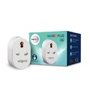 Wipro 16A Wi-Fi Smart Plug mit Energieüberwachung - Geeignet für große Geräte wie Geysire, Mikrowellenöfen, Klimaanlagen (funktioniert mit Alexa und Assistant) - Weiß