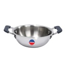 TOSAA TRIPLY MINI KADHAI– 3 Schichtbasis,Ideal zum Frittieren, Tadka, Kompakt- und Schwerlast | Induktions- und Gasherdkompatibel | Mehrzweck-Kochgeschirr | 650 ml