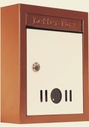 High Grade Metal Mail Box Briefkasten (braun) für Home und Gate Office Wall Mount Box Größe 9 * 11 * 3 Zoll