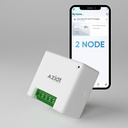 AZIOT 2 Node Smart Switch - WiFi / Bluetooth-Kommunikation - Made in India - Timer-Funktion - Funktioniert mit Home und Alexa ... (2 Knoten)