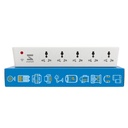 Smarteefi WiFi Smart Power Extension | Garantierte Zeitpläne funktionieren ohne Internet | 5 Ports | Smart Plug | 10A | Energieüberwachung | Countdown Timer | Kompatibel mit Alexa & Home (SE51-GS)