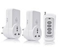 Blackt Electrotech BT16H | 3-Pin Wireless RF Remote Control Power Outlet Switch Socket | 230V 10A Stecker mit 1 Remote | 100m Reichweite | für Licht, Fan, TV & Geräte (2 Socket + 1 Remote)