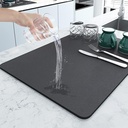 PANCA Dish Drying Kitchen Mat | Large Water Absorbent Utensil Drying Rack Mat | Anti-Slip Küchenzubehör für zu Hause | Organisator Mat für Spüle, Esstisch & Gefäßentwässerung (40x 60 cm)