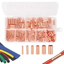 Serplex® 250 Pcs Kupferdraht-Anschlussstecker mit Schrumpfrohren