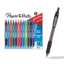 Paper Mate Profile Retractable Ballpoint Pens, Bold Point (1.4mm), Assorted Colors, 12 Count - Zurück zur Schule, Büro, Lehrerbedarf