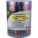PILOT G2 Premium Gel Pens, Bold Point 1.0mm, Black/Blue/Red Ink, Wanne von 36