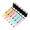 ZEYAR Highlighter, Pastellfarben Chisel Tip Marker Pen, AP zertifiziert, verschiedene Farben, wasserbasiert, schnell trocken (6 Macaron-Farben)