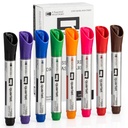 Quartett Dry Erase Marker, Glas Whiteboard Marker, Bullet Tip, Assorted Colors, 8 Pack (Q120000GBA)