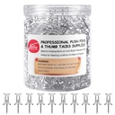 Push Pins 600 Count, Standard Clear Thumb Tacks Steel Point und Clear Plastic Head