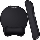 Gimars Upgrade Vergrößern Sie Superfine Fibre Soft Smooth Gel Ergonomic Mouse Pad Handgelenkstütze und Tastatur-Handgelenkstütze für Computer, Laptop, Mac, Gaming und Office, langlebig, komfortabel und Schmerzlinderung