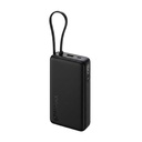 Xiaomi Power Bank 5i 20000mAh 67W Turbo Charging PD 3.0 & PPS|in-Built Kabel|12 Layer Protection|Digital Display|Triple Output Ports|Unterstützt Laptop, Tablet, Telefon, Earbud (Jet Black)- 2026 Neuer Start