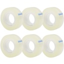 OWLKELA 6 Rollen Transparent Tape Refills, Clear, 0.7" x 1000"