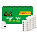 Scotch Magic Tape, Invisible, Home Office Supplies und Back to School Supplies für College und Klassenzimmer, 24 Rollen